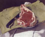Felix Vallotton Still Life with Steak France oil painting artist